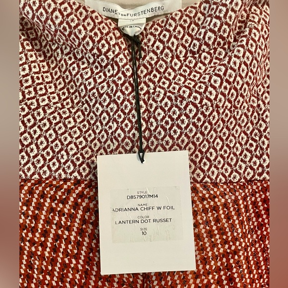 Vintage DVF Adrianna Chiffon Gown-Never Worn, tags still on - Picture 3 of 5